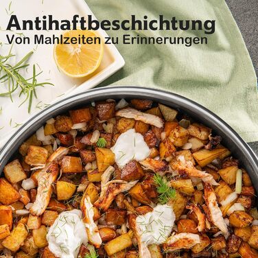 Вафельниця-вок 30 см з антипригарним покриттям, з кришкою, з нержавіючої сталі, для всіх типів плит, безпечна, можна мити в посудомийній машині