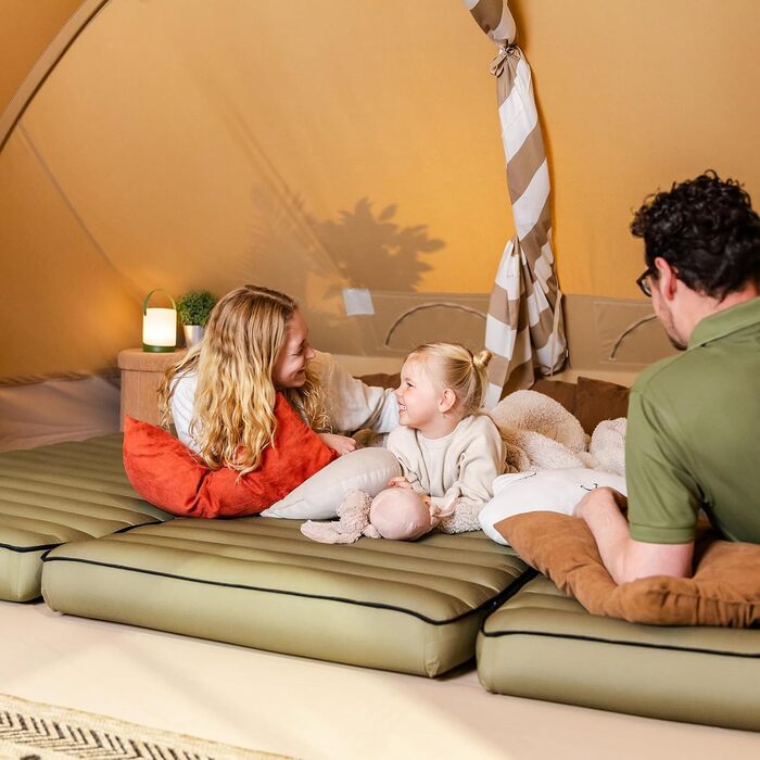 Надувний матрац для гостей Human Comfort - 100% бавовна (зелений)