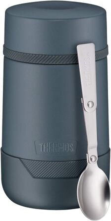 Термос King для їжі 0,47л, червоний, нержавіюча сталь, з ложкою, BPA-free