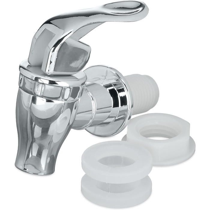 Набір диспенсерів для напоїв Relaxdays (2 шт), 4 л, з краником та кришкою, прозорий скляний диспенсер для води та лимонаду