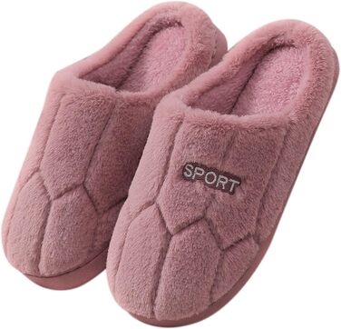 Тапочки жіночі зимові з плюшу, чоловічі з фетру, теплі, зручні, унісекс, червоні, 37/EU