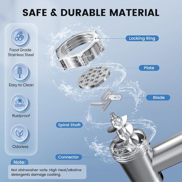 Електрична м'ясорубка 3000 Вт, багатофункціональна, з 3 насадками для фаршу, кубе та 3 насадками для ковбас, для дому