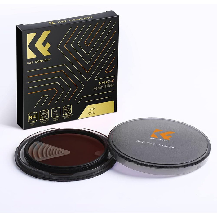Поляризаційний фільтр K&F Concept Nano X-Serie CPL 40.5mm з багатошаровим покриттям MRC (39mm)