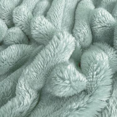 М'яка ковдра 150x200 см - тепла фланелева ковдра та плед для дому - ідеальний подарунок мамі, жінці, подрузі (150x200 см, колір: матчу-зелений)