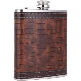 Фляга з імітацією шкіри крокодила, нержавіюча сталь, 510 мл, TANEAXON. Фляга для віскі та лікеру