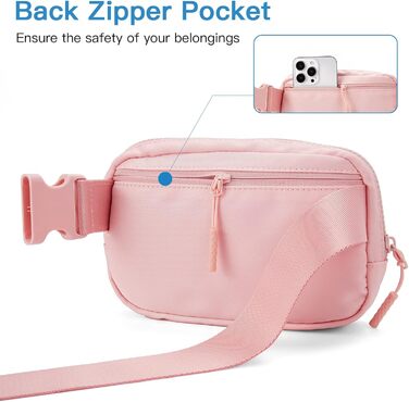 Жіноча/Чоловіча поясна сумка Telena, поясна сумка на стегно, спортивна сумка, сумка через плече, кросбоді, з регульованим ремінцем, бежева (A-rosa)