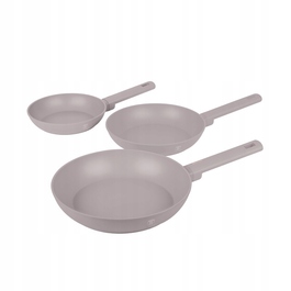 Набір сковорідок з титановим покривом, 3 шт, Taupe Collection