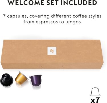 Nespresso De'Longhi Gran Lattissima EN650.B Coffee Capsule Machine with Automatic Milk System, 9 Direct Select Buttons, 1 L Water Tank, 25 Sec. Heating Time, 19 bar Pump Pressure, Auto Shut-Off, Black. Previous Model