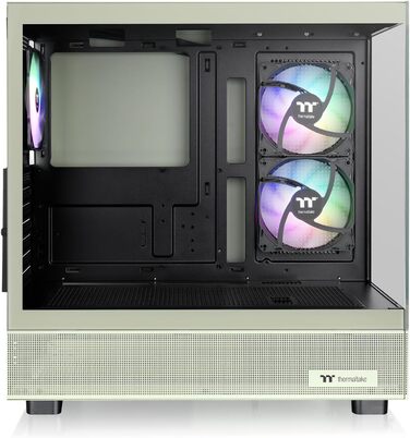 Thermaltake View 270 Plus WS ARGB: Корпус ПК Midi-Tower з темперованим склом, дерево, білий, USB-C, підтримка 360mm радіатора