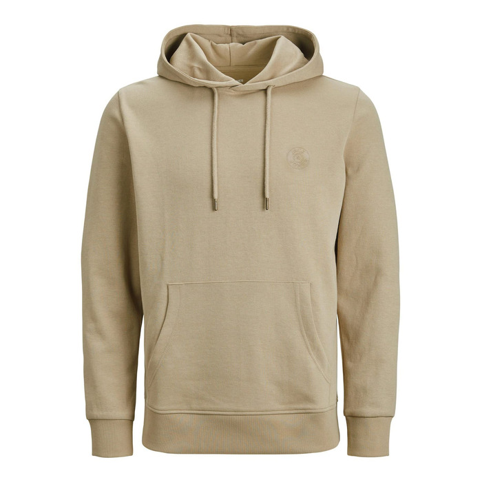 Чоловіче худі Jack & Jones JJ Basic OGO Sweat Hood Noos (XS, колір Crockery Tonal)