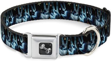 Нашийник для собак Buckle-Down Seatbelt Buckle - широкий 2.5 см, розмір L, універсальний, багатобарвний (DC-W31611-L)