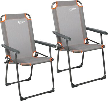 Крісло для кемпінгу Portal: розкладне, легке, на 150 кг, для риболовлі, пляжу, відпочинку на природі (2 шт.)