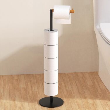 Тримач туалетного паперу YIGII без свердління, нержавіюча сталь, чорний