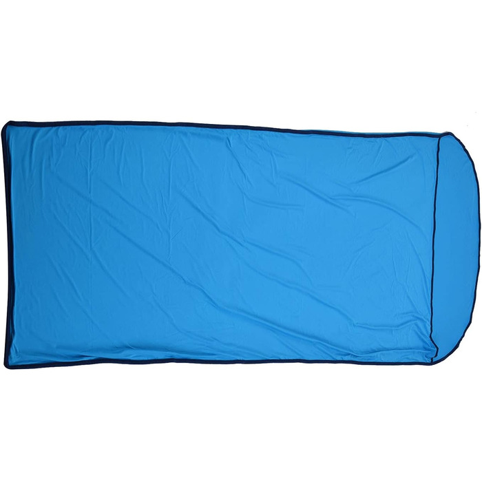 Qukai Elastic Sleeping Bag Liner Ultralight Sleeping Bag Liner Multifunctional Elastic Travel Sheet for Outdoor Camping Compact Design Blue