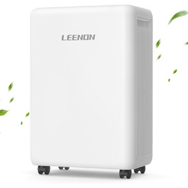 Електричний осушувач повітря 12L/день, тихий, з таймером, фільтром та захистом від дітей, смарт-режим, економний, проти цвілі та вологи