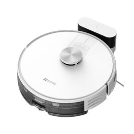 EZVIZ Робот-пилосос 3-в-1 з автоматичним випорожненням, WiFi, LiDAR навігація, розпізнавання перешкод, 4000 Па потужність всмоктування, керування через APP/Alexa/Google
