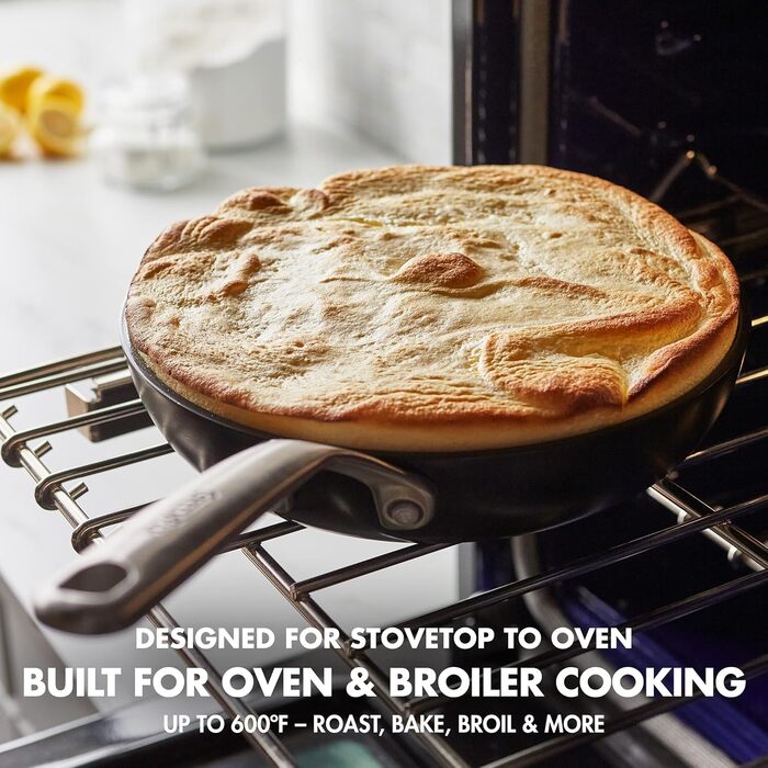 GreenPan GP5 сковорода з антипригарним покриттям Hartelox, 25.4 см, чорна, для індукції, орієнтована на здоров'я, PFAS-free