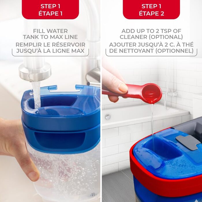 Набір для миття підлоги Vileda H2prO Flaches з відром, мікрофібра, безпечний для будь-яких поверхонь