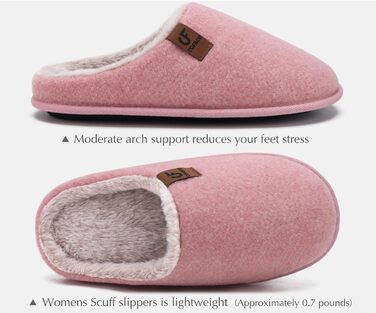 Тапочки чоловічі COFACE з фетру, теплі, зручні, з плюшем, антиковзка гумова підошва, розмір 40-49 (світло-рожевий, 46 EU)