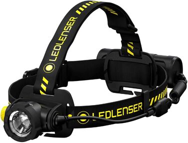 Налобний ліхтар Ledlenser H7R Work, 1000 люмен, акумуляторний, LED, водонепроникний IP67, високий CRI, фокусування, димер, 250 м, з кріпленням для шолома та магнітним USB-кабелем