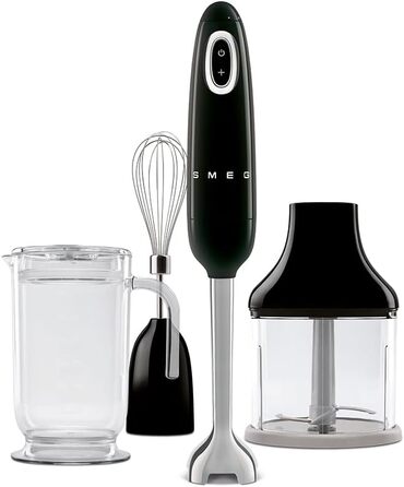 Блендер Smeg HBF03PBEU Stabmixer, пастельний чорний колір