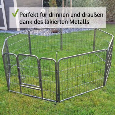 Zooprinz Freilaufgehege для собак: вольєр-загон, вольєр для цуценят та великих собак. Міцний, стабільний, для дому та вулиці. 4 моделі, 80 см.