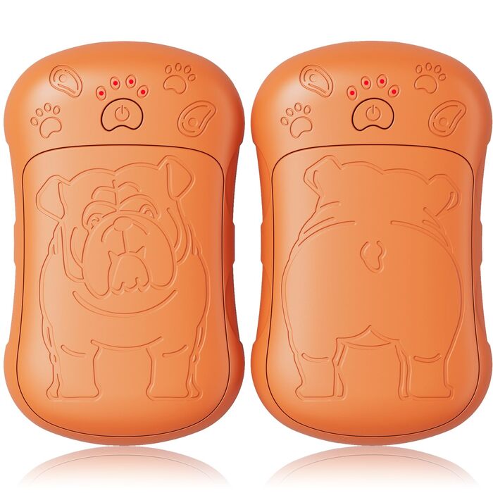 Електричні грілки для рук, 2 шт. 6000 мАг, акумуляторні, багаторазові, для спорту, полювання, кемпінгу, теплий подарунок для жінок, чоловіків, дітей (Помаранчевий)