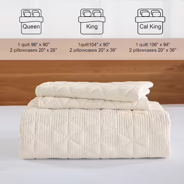 DJY California King Bedding Set with Pillowcases, Oversized, Light Brown, Cream, Lightweight, Soft, Daybed Cover, Quilt, Bedspread, Bedspread, Bedspread, Bedspread, Duvet Cover, Duvet Cover, All Season, (Queen (90