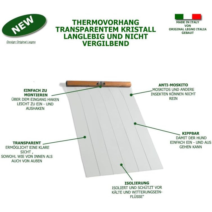 Будка для собак з масивного дерева, термозавіса, для німецької вівчарки (102x88x78) - Made in Italy