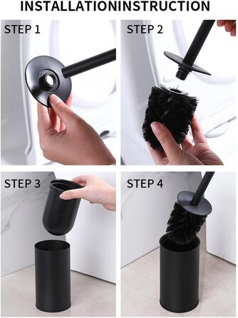 Набір для чищення унітазу з тримачем, нержавіюча сталь, для ванної кімнати (Золотий)