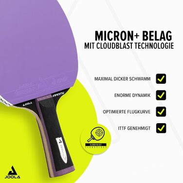 Набір для настільного тенісу JOOLA White Infinity Carbon – професійний набір з покриттям Micron+