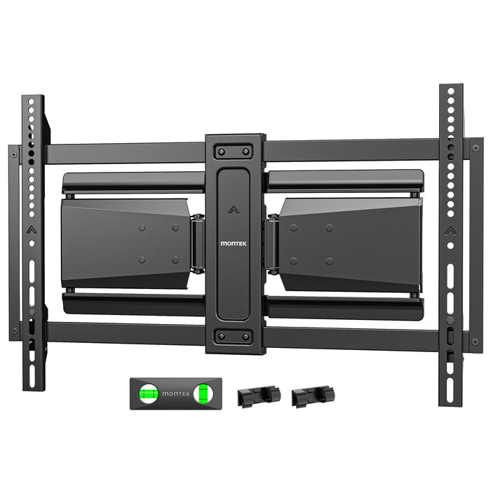 Настінне кріплення для телевізора monTEK Ultra Slim 37-90 дюймів (до 85 кг), поворотне, з похилом, висувне, VESA 600x400