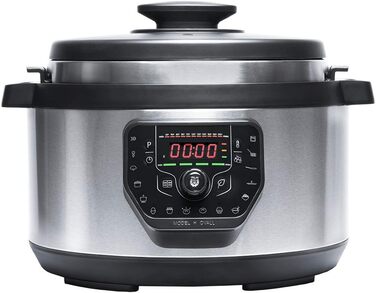 Cecotec Programmable Pressure Cooker GM H-Oval, Smart Cooking, 8 Liter, 24-Hour Programmability, 15 Safety Systems, 90 Kpa, 19 Menus Model H Oval