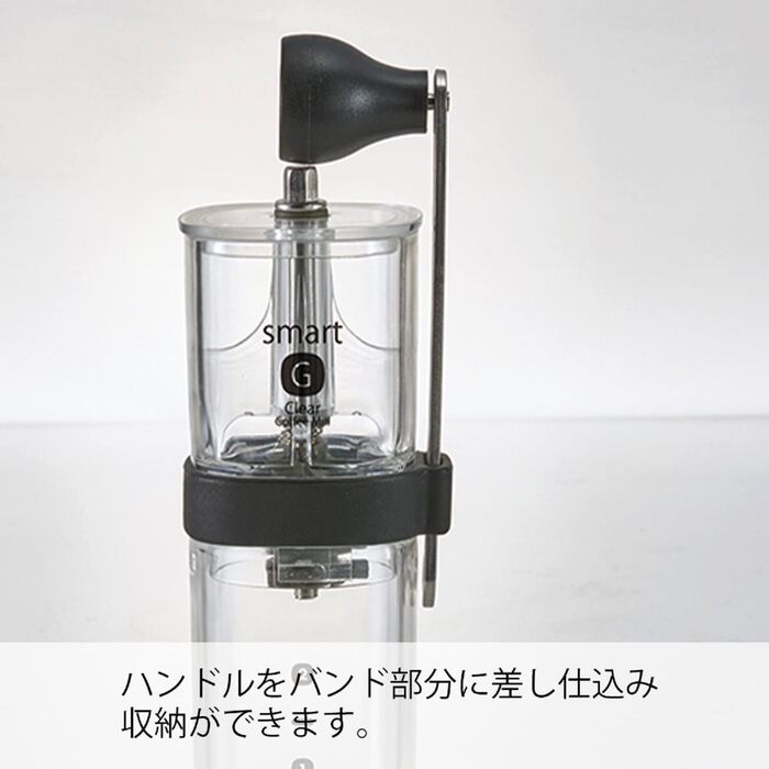 Кавомолка Hario Petite, прозора/чорна