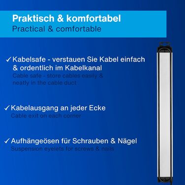 Многофункціональна мережева розетка SupraGuard з вимикачем, 2.5м кабель, захист від перенапруги та мережевий фільтр (Aluopik, 9 розеток)