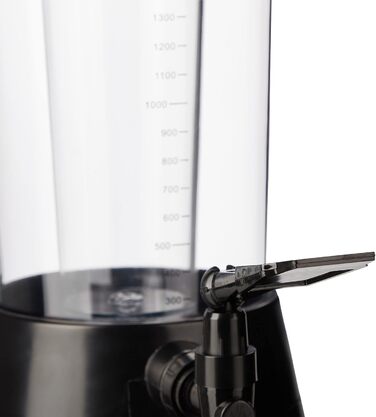 Таверна для пива Relaxdays 2.5 л з краном та охолодженням, диспенсер для напоїв, прозорий/чорний, для саду та дому