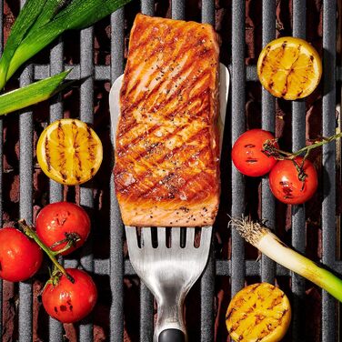 Набір OXO Good Grips для гриля: лопатка та щипці – нержавіюча сталь, 41 см та 47,5 см, безпечне миття в посудомийній машині