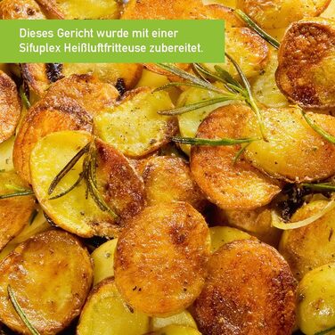 Фритюрниця Sifuplex з гарячим повітрям 6.5L з Rapid Air, сенсорне управління, 3 функції: смаження, випікання, розморожування