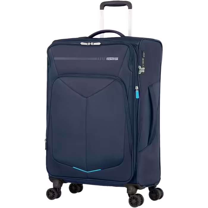 American Tourister Summerfunk suitcase, 79 cm, 119 liters, black (Spinner M EXP (67.5 cm - 71.5/77L), Spinner M Exp (67.5 Cm - 71.5/77l))