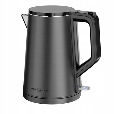 Електричний чайник Profi Cook PCWK501293, 2200 Вт, 1,5 л, сріблястий/сірий