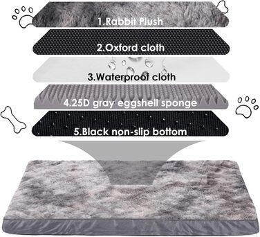 Ортопедичний лежак для собак, малий та середній розмір, трансформується (холодне/тепле), знімний та пральний, водовідштовхувальний, 75x50x7 см, M 75x50x7 (кольорове поєднання)