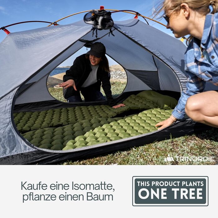 TRINORDIC Isomatte надувна Ultraleichte 550g – для туризму та bikepacking, компактна