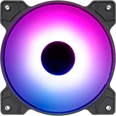 Корпус ПК Aerocool Micro ATX BLADEBK з 3 RGB вентиляторами та сітчастою передньою панеллю (Чорний)