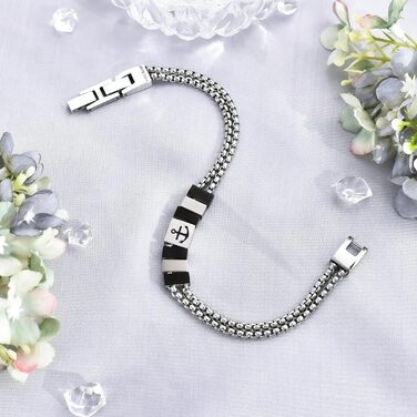 Браслет чоловічий FANCIBAND з нержавіючої сталі 316L з гравіюванням