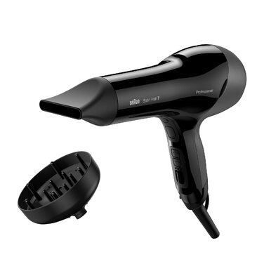 Професійний фен для волосся Braun Satin Hair 7 SensoDryer HD785 з термосенсором, іонізацією IonTec та дифузором, чорний