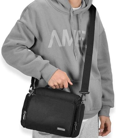 Сумка для камери CADeN: водонепроникна, для Canon, Nikon, Sony SLR/DSLR, об'єктиви та аксесуари, чорна, L