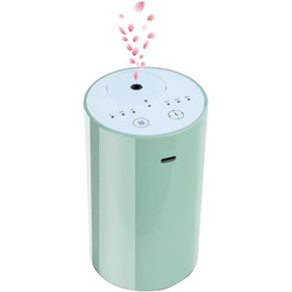 Дифузор для ефірних олій Cavir без води, портативний міні-розпилювач аромату, USB-зарядка, 1/2/3 години таймер, 3 рівні туману для дому, кімнати, авто, офісу (зелений)