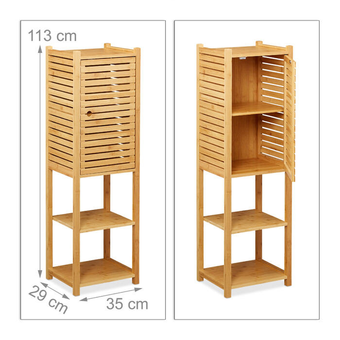 Relaxdays Bamboo Birdcage with Door