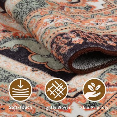 Килим Sour Lemon для вітальні, великий 160x230 см, машинне прання, для спальні, бохо-стиль, вінтаж, нековзний, пухнастий, блакитний, геометрія