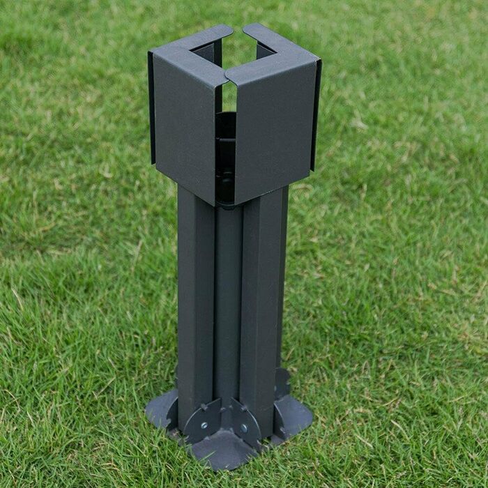 Large metal garden parasol stand, foldable, parasol stand, umbrella stand for the terrace, protects from the sun and provides shade